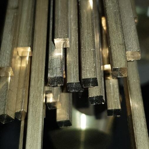 Pręty kwadratowe mosiężne - profile mosiężne na wymiar